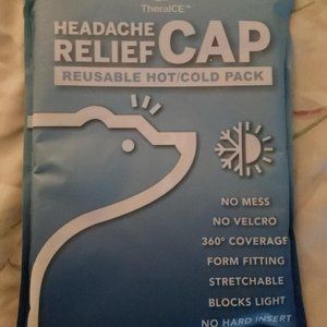 TheraICE Headache Relief Head Cap, Reusable Hot/Cold Pack, 1 Head Cap